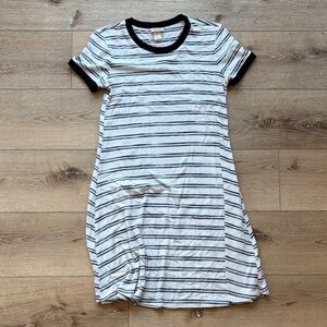 Mossimo Supply Co. Black and White Striped Dress